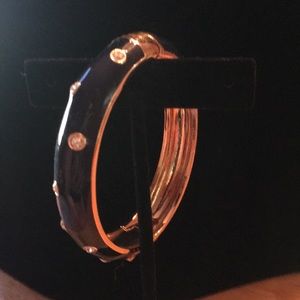 Black enamel bracelet